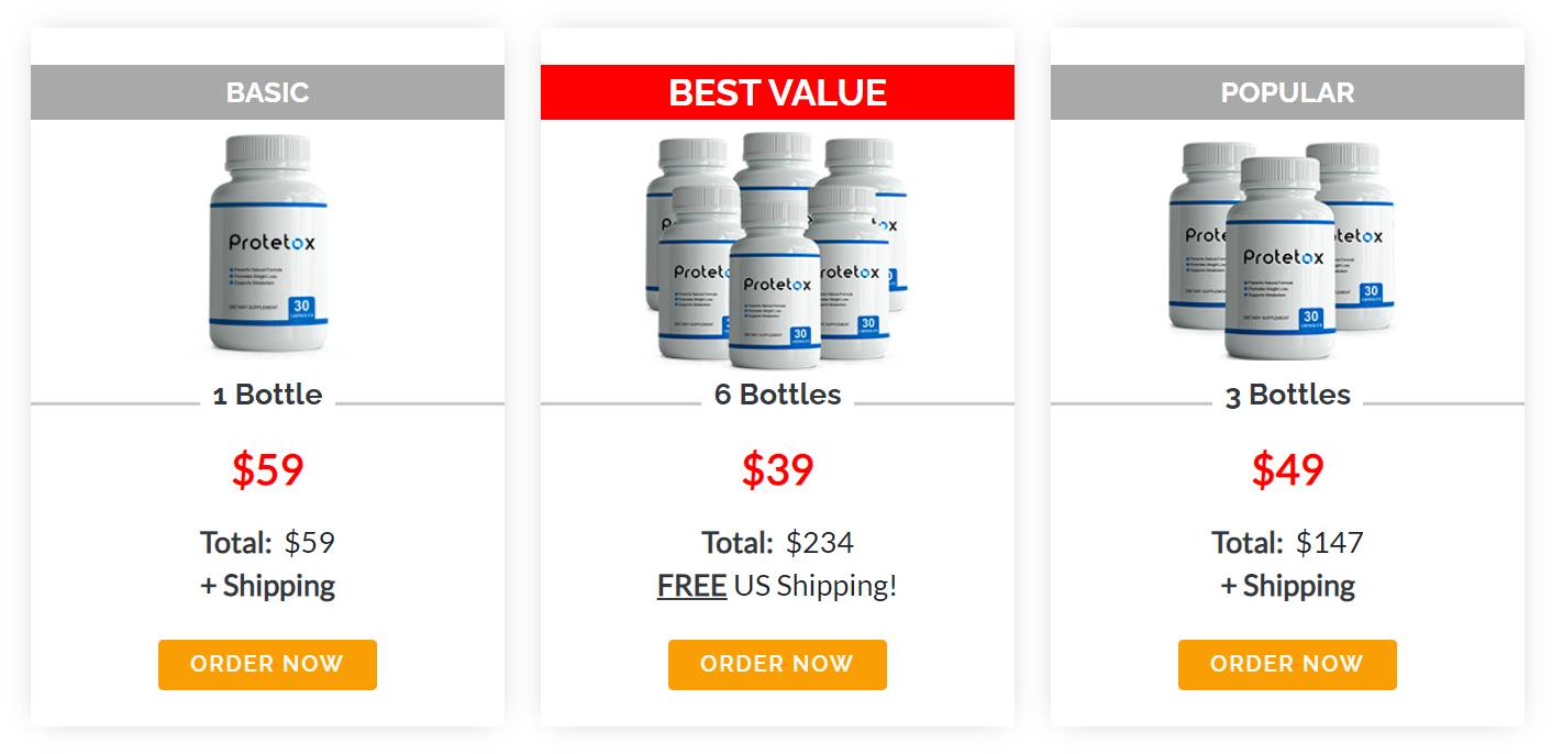 Order Protetox best pricing